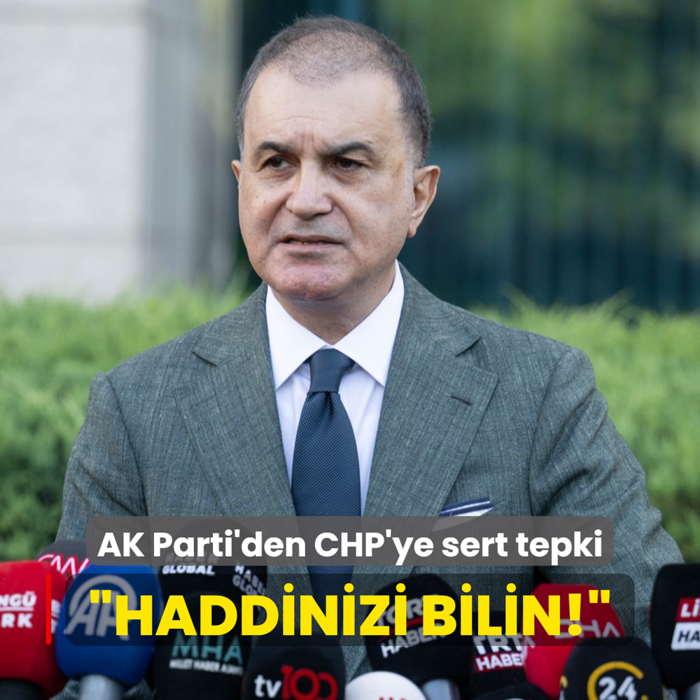 AK Parti Szcs mer elik'ten CHP'ye tepki: Haddinizi bilin!