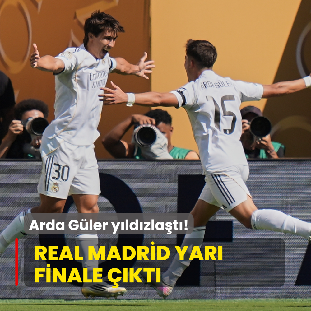 Arda Gler yldzlat! Real Madrid yar finale kt