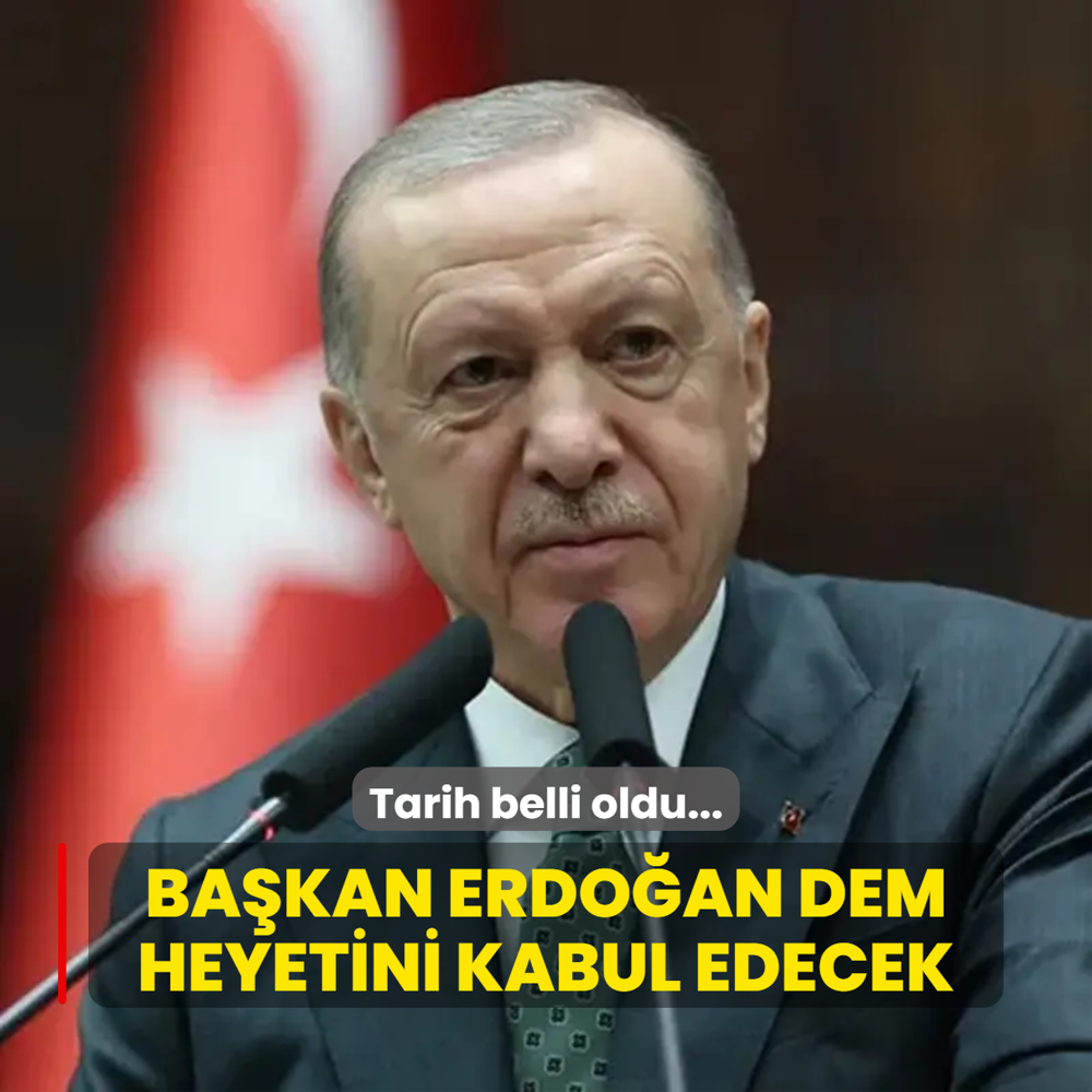 Tarih belli oldu... Bakan Erdoan, DEM Parti'yi kabul edecek