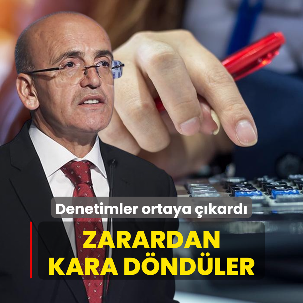 Vergi denetimleri ortaya kard... Zarardan kara dndler