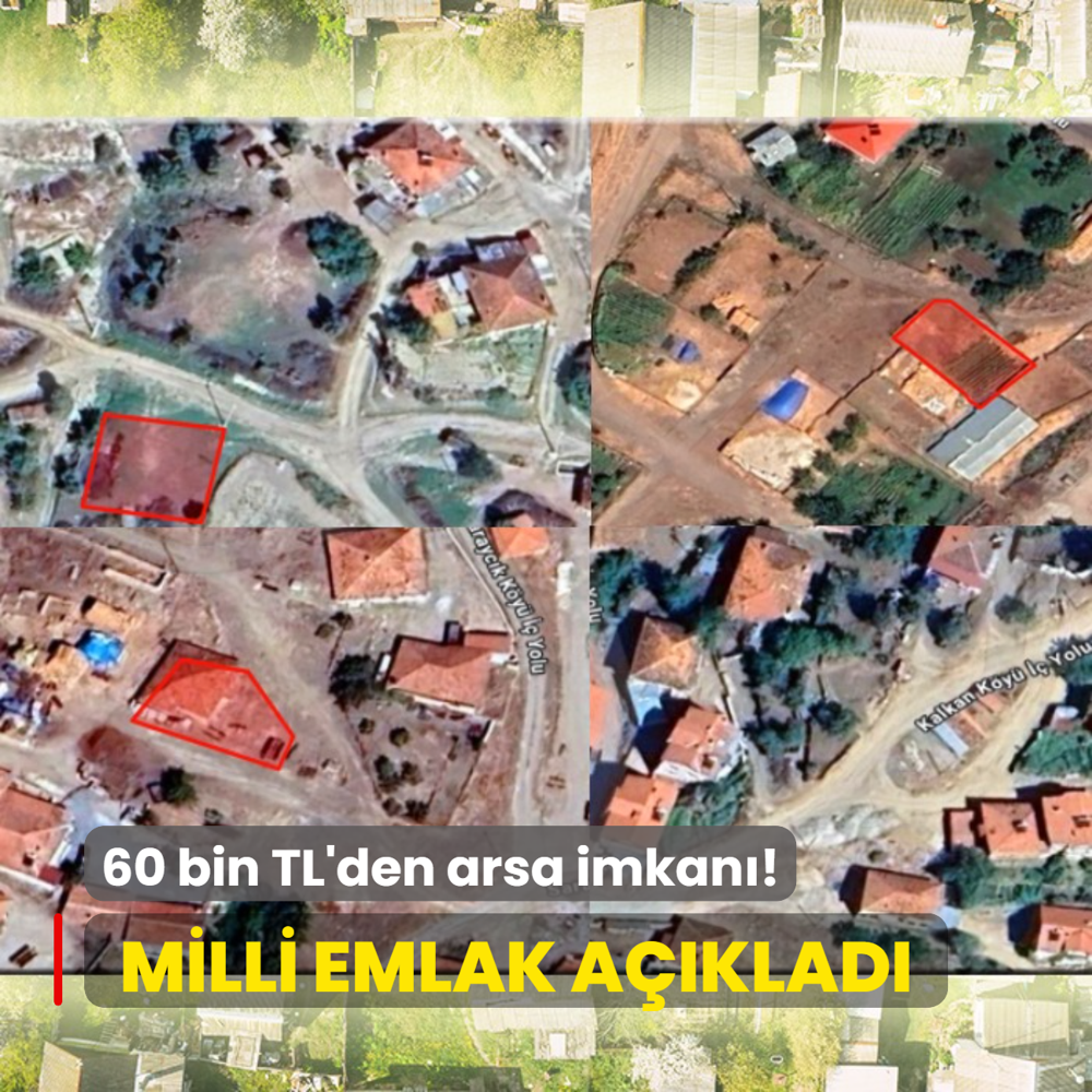 Milli Emlak aklad: 60 bin TL'den arsa imkan! Yetien alyor, kap kap gidiyor...