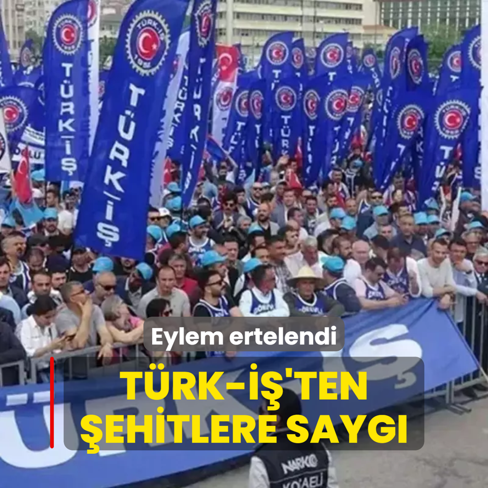 Trk-'ten ehitlere sayg... Eylem ertelendi