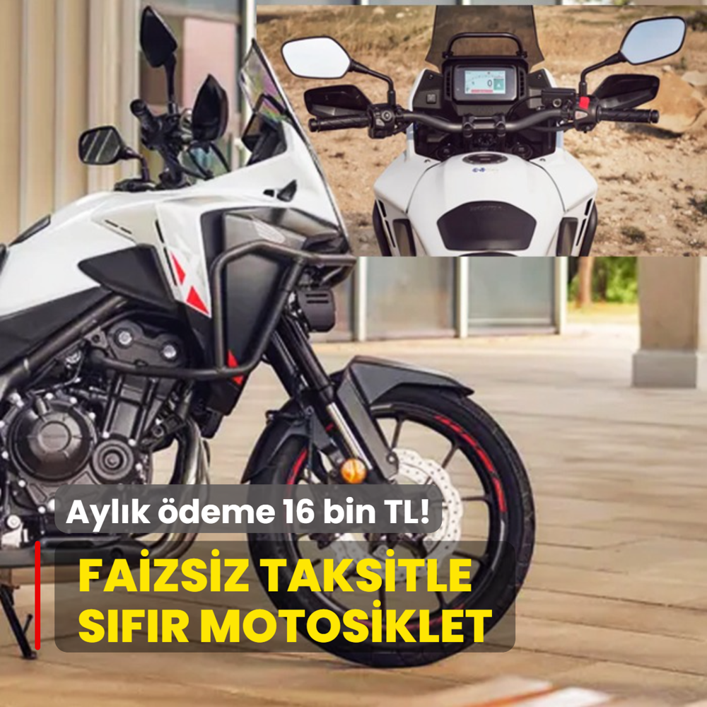 Honda'dan faizsiz taksitle sfr motosiklet! Aylk deme 16 bin TL