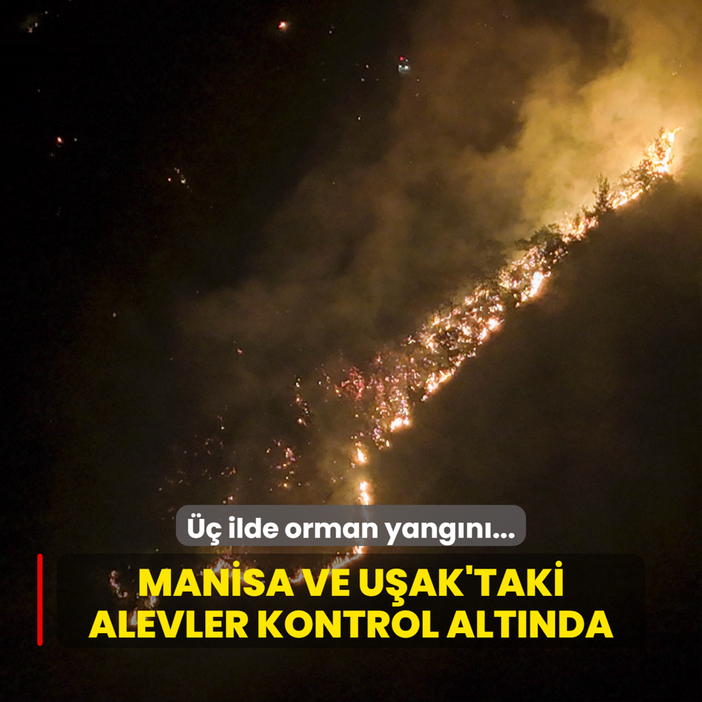  ilde orman yangn: Manisa ve Uak'taki yangnlar sndrld