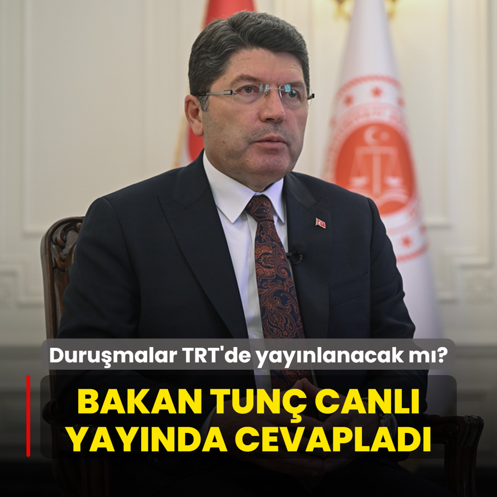 Durumalar TRT'de yaynlanacak m? Bakan Tun canl yaynda cevaplad