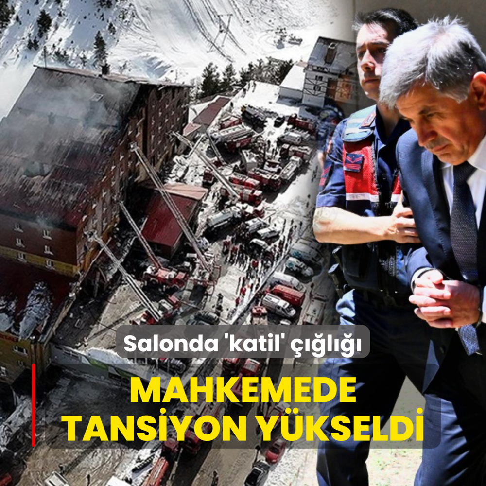 Kartalkaya facias davasnda gergin anlar! Salonda 'katil' l
