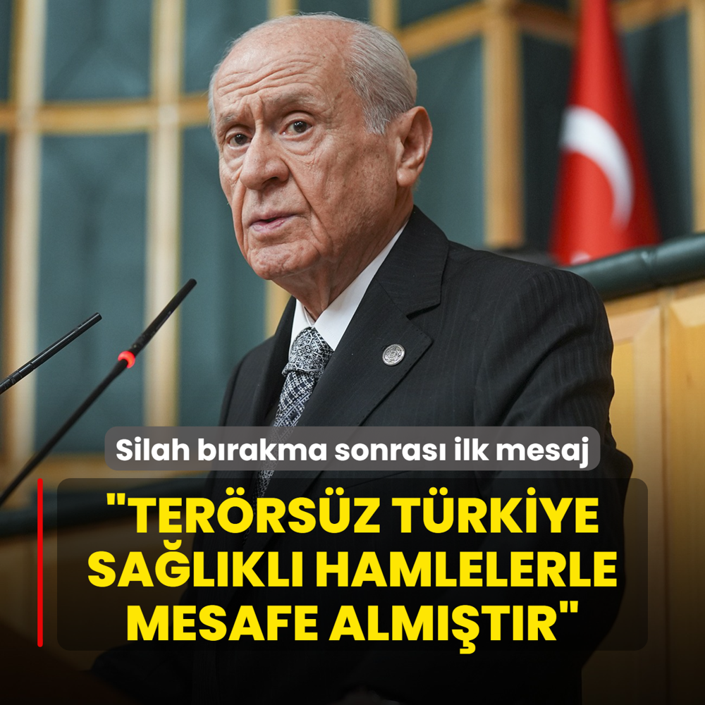 Baheli'den PKK'nn silah brakmasna ilikin ilk aklama: Terrsz Trkiye salkl hamlelerle mesafe almtr