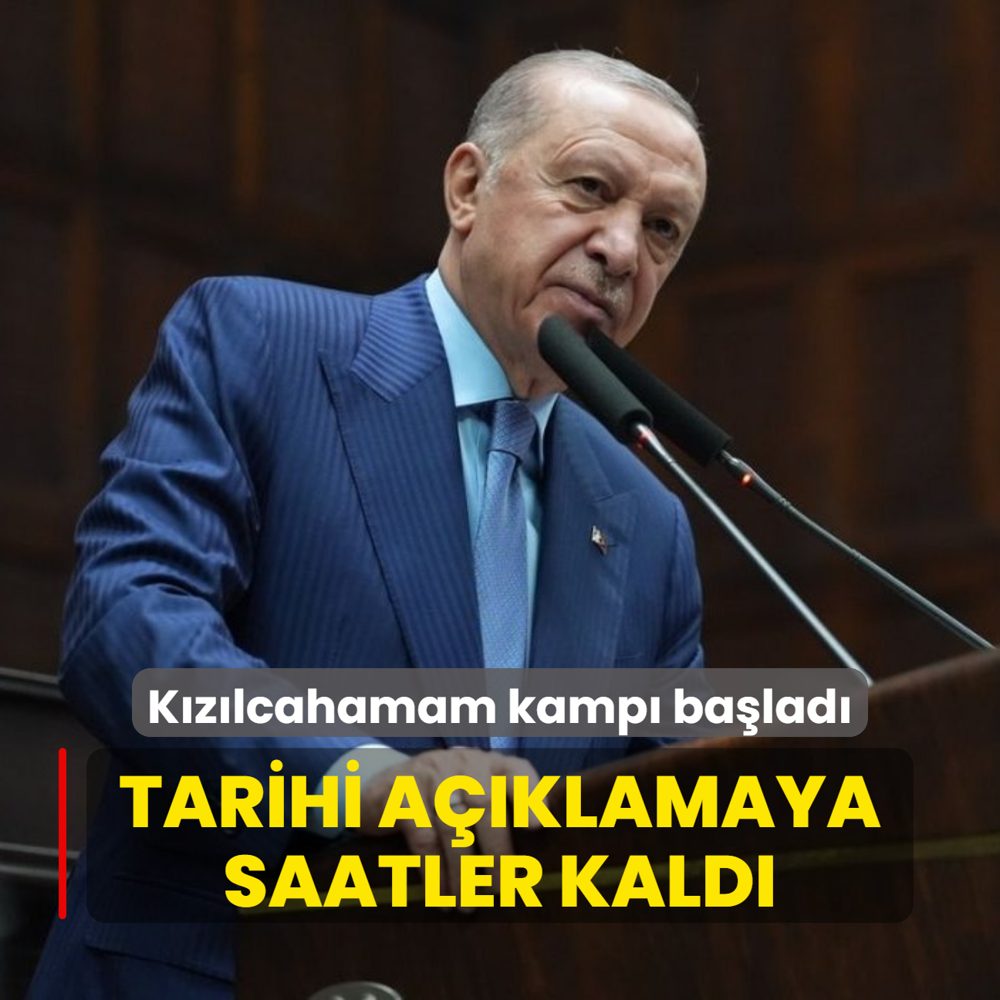 Tarihi aklamaya saatler kald! AK Parti'nin Kzlcahamam kamp balad