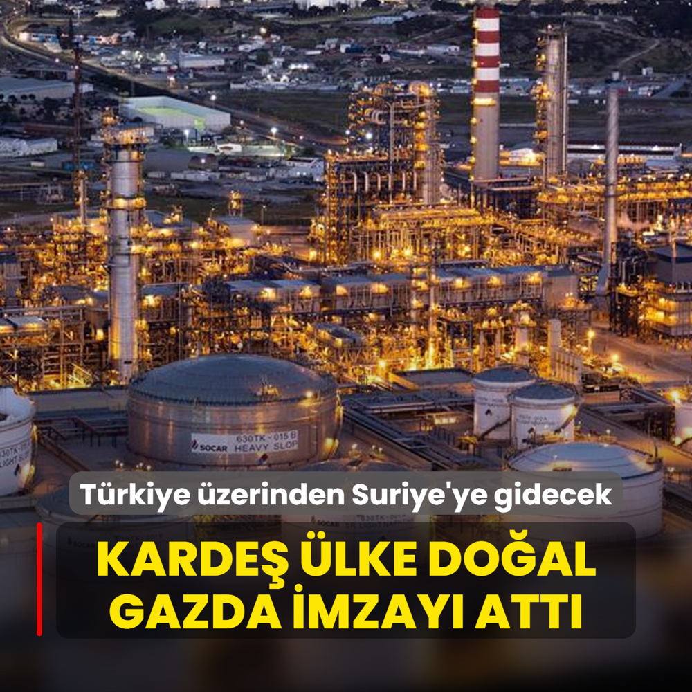 Trkiye zerinden Suriye'ye gidecek! Karde lke doal gazda imzay att