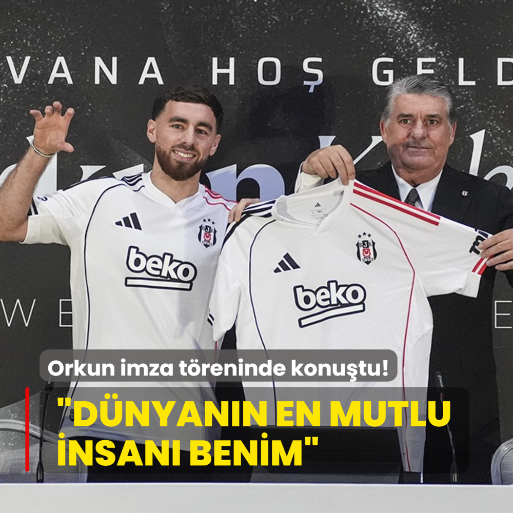 Orkun Kk imza treninde konutu! Dnyann en mutlu insan benim