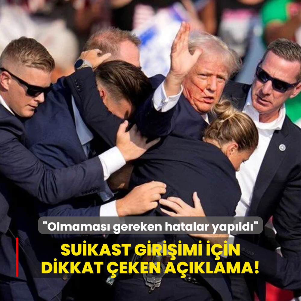 Trump'tan suikast giriimi iin dikkat eken aklama!