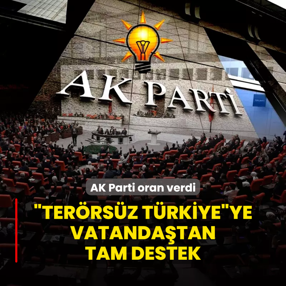Terrsz Trkiyeye vatandatan tam destek! AK Parti oran verdi
