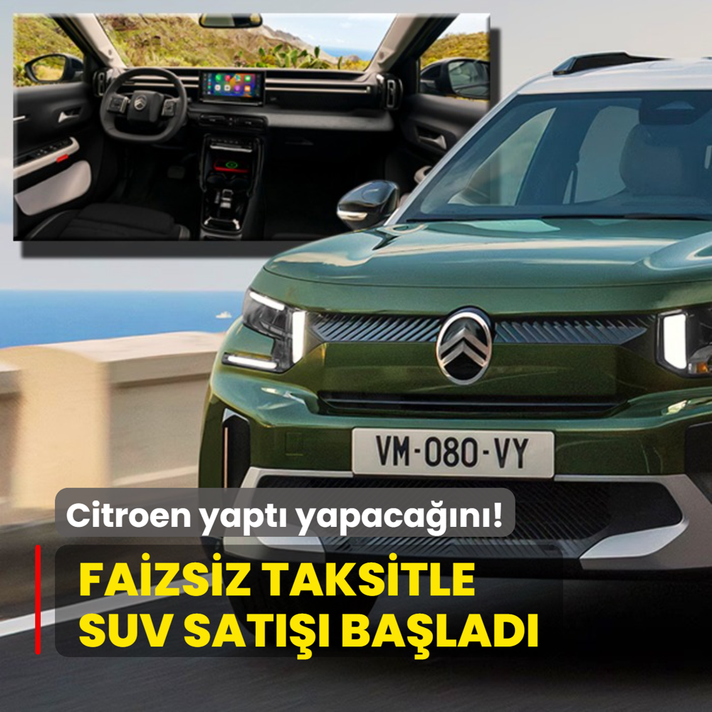 Citroen yapt yapacan: Egea'dan bile ucuz SUV! stelik faizsiz taksitle...