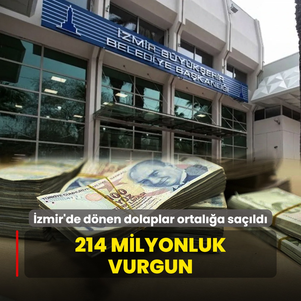 zmir'de dnen dolaplar ortala sald! 214 milyonluk vurgun