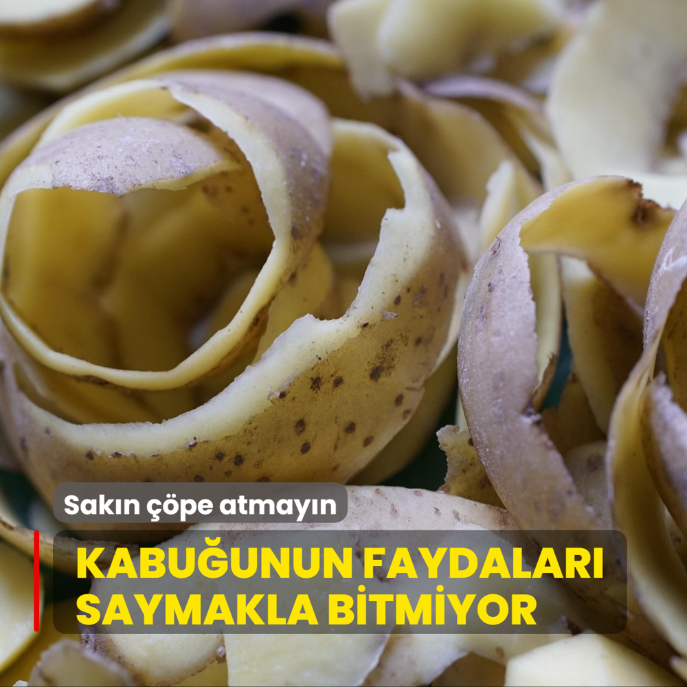 Patates kabuunun faydalar saymakla bitmiyor! Sakn pe atmayn