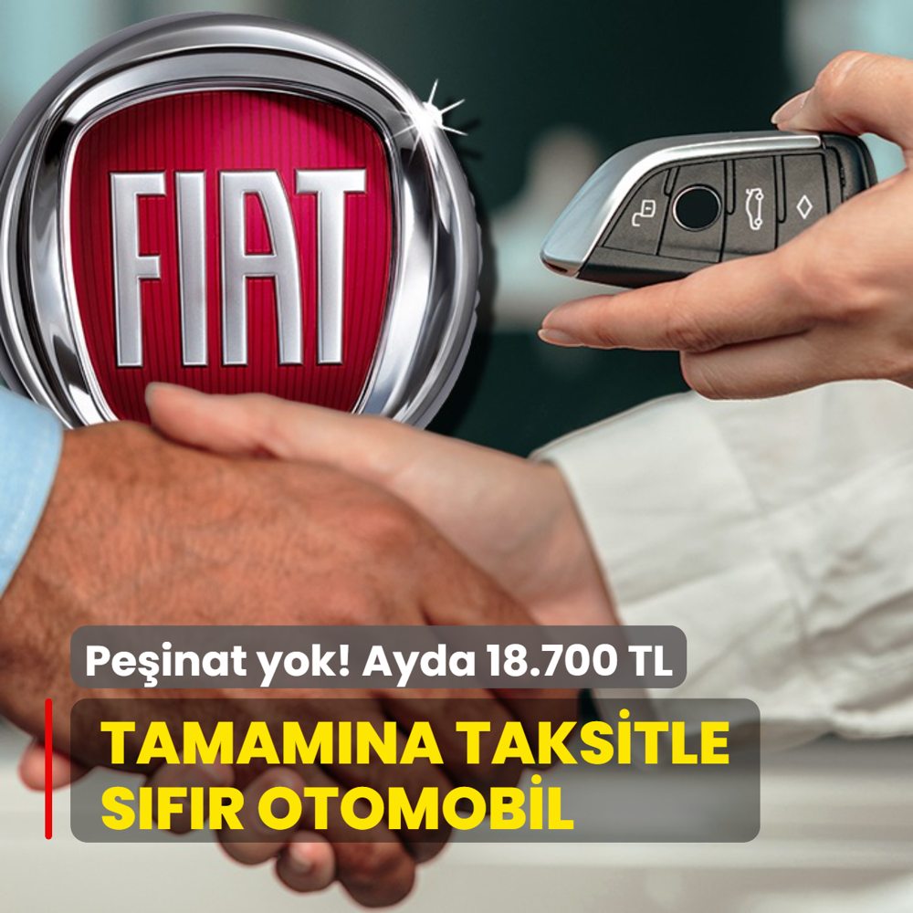 Fiat yapt yapacan: Peinatsz sfr otomobil! Ayda 18.700 TL