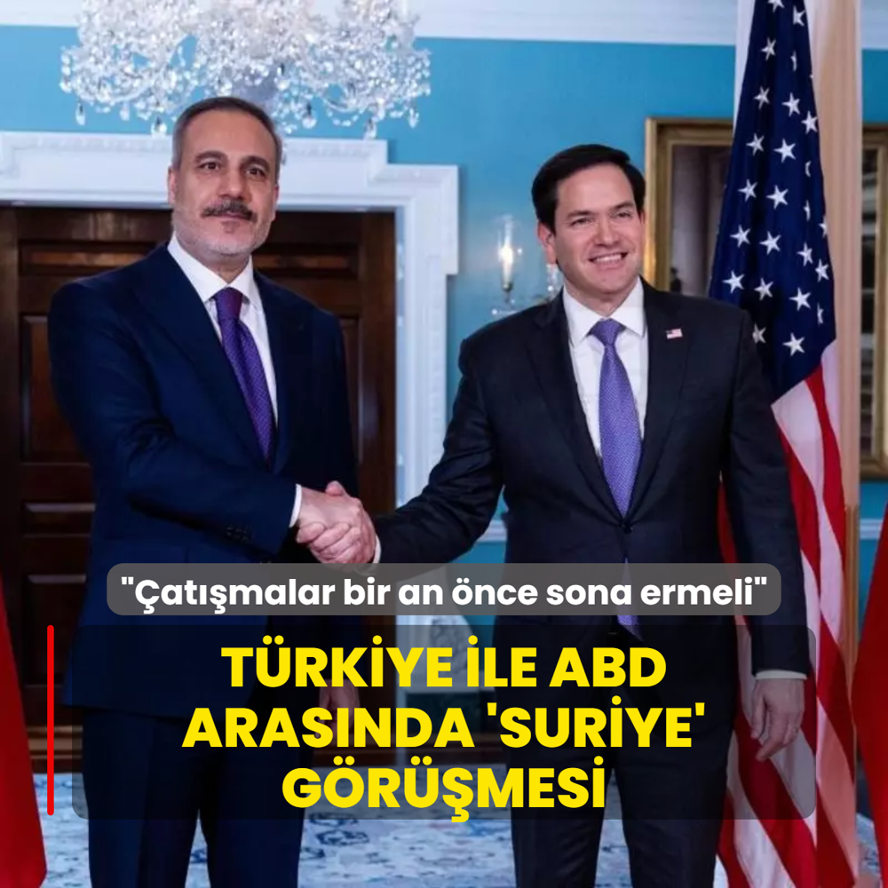 Bakan Fidan, ABD'li mevkida Rubio ile grt: Gndemde Suriye vard