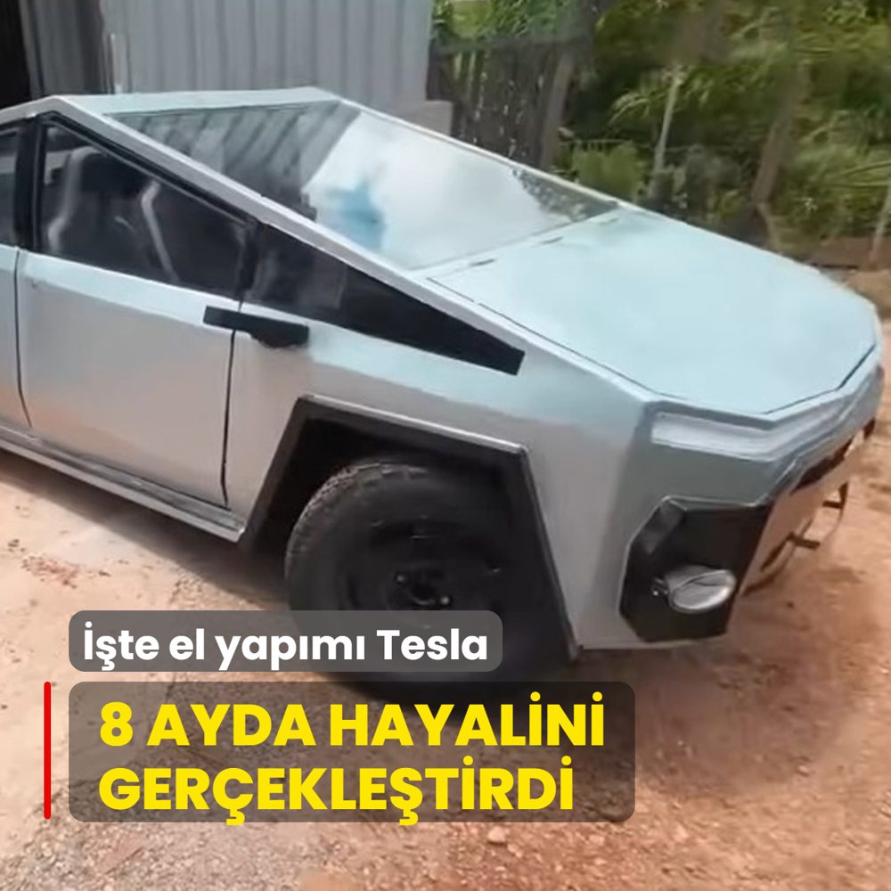 8 ayda hayalini gerekletirdi! te el yapm Tesla