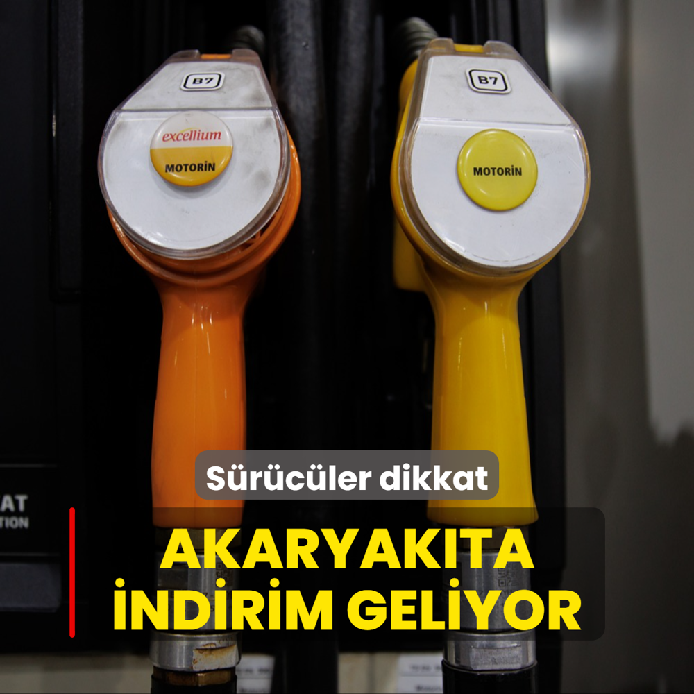 Akaryakta indirim geliyor: Gece yarsndan itibaren geerli olacak
