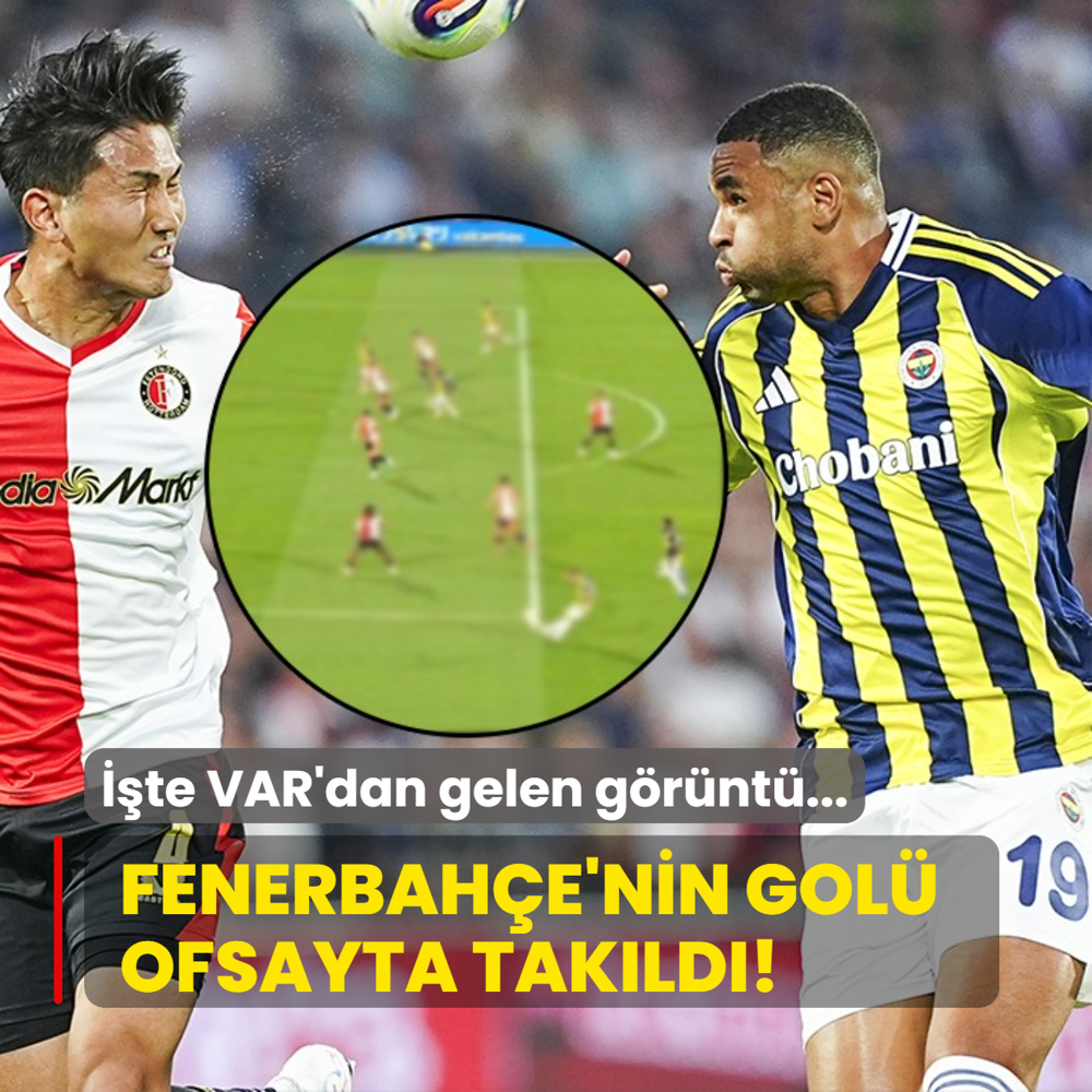Fenerbahe'nin gol ofsayta takld! te VAR'dan gelen grnt...