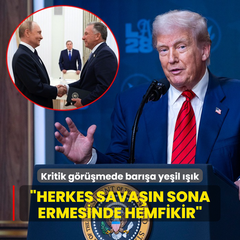 Trump'tan kritik grmeye  yapc  deerlendirmesi: Herkes savan sona ermesinde hemfikir