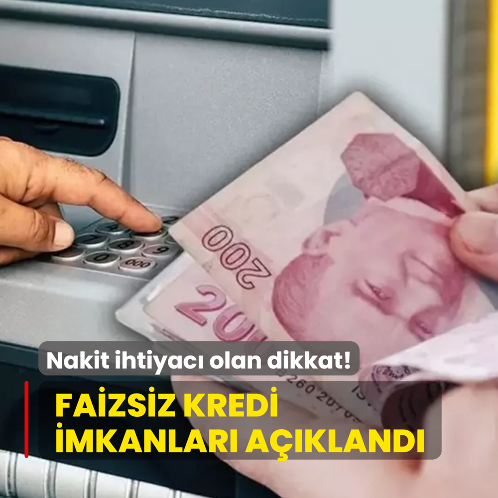 Duyuruldu: 90.000 TL faizsiz kredi imkan! Nakit ihtiyac olan yaad...