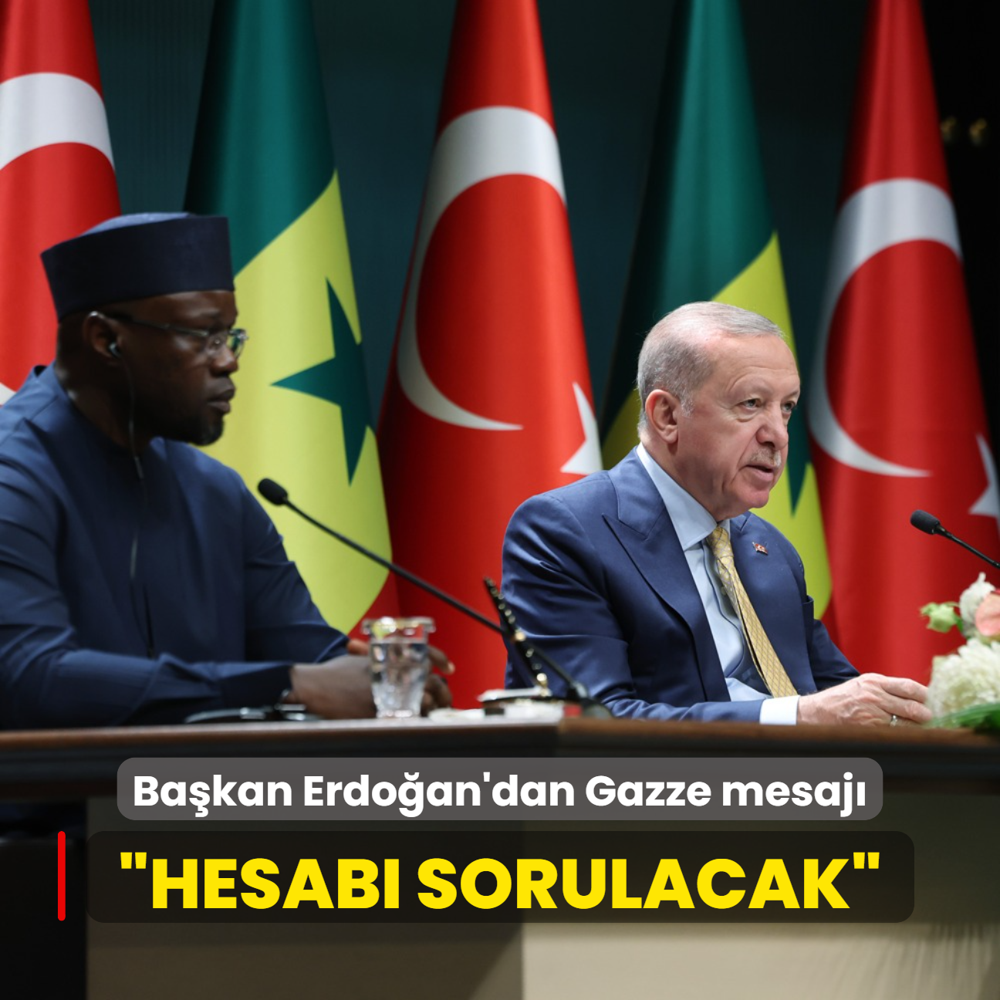 Bakan Erdoan'dan Gazze mesaj... Hesab hukuk ve tarih nnde sorulacaktr