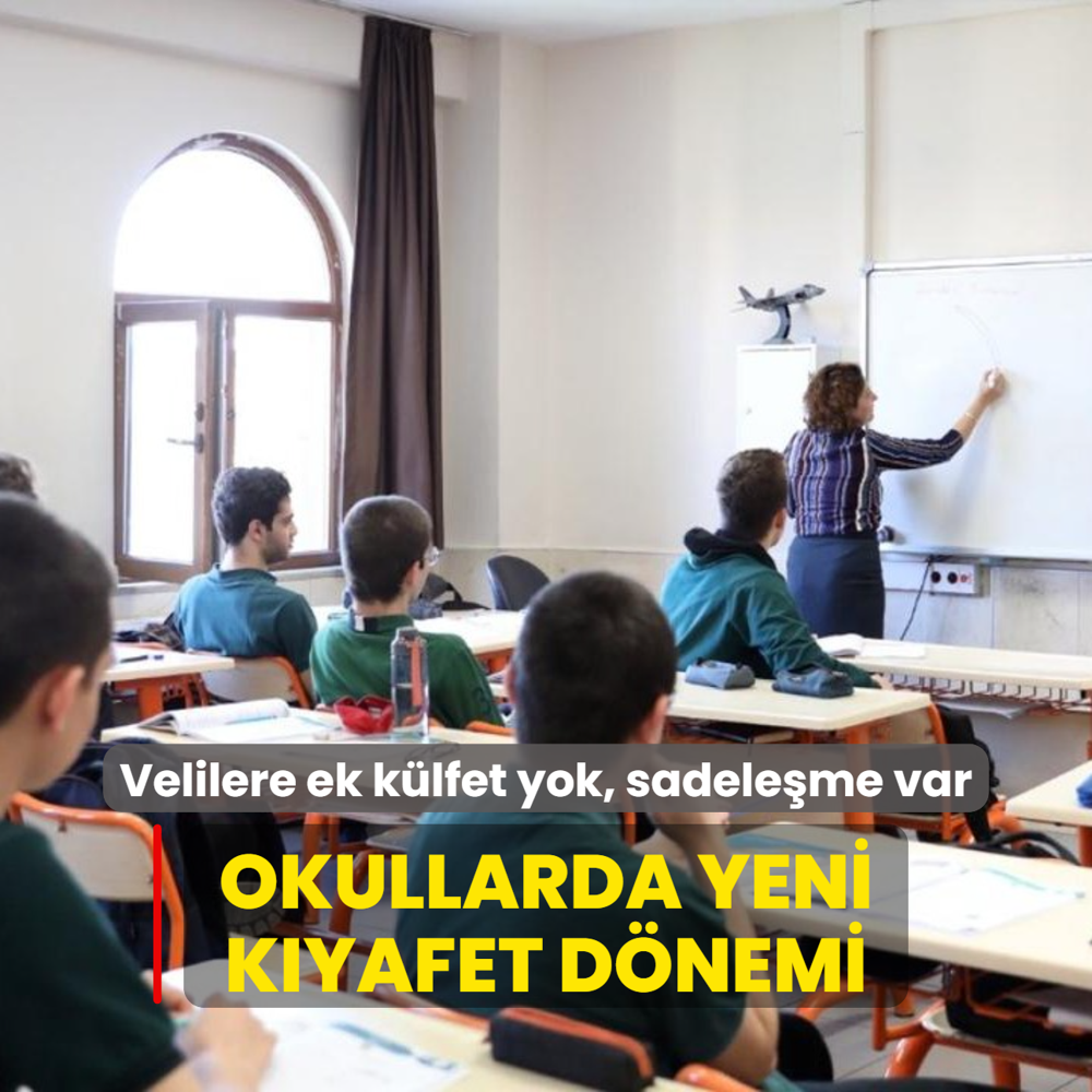 Bakan Tekin'den kyafet dzenlemesinin detaylar: Velilere ek klfet yok, sadeleme var