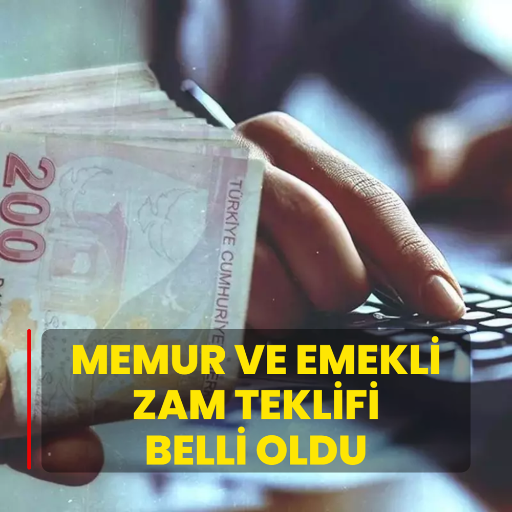 Memur ve emekli zam teklifi belli oldu: lk 6 ay iin yzde 10