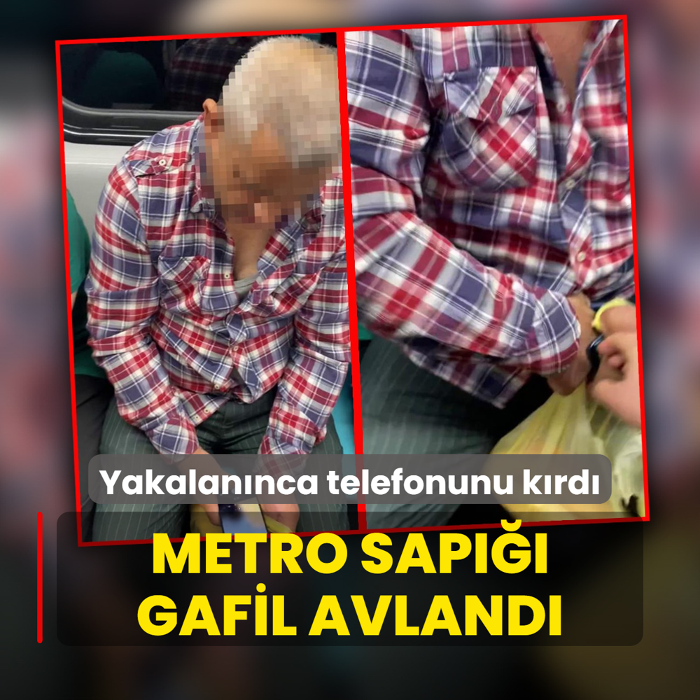 Metro sap gafil avland! Yakalannca telefonunu krd