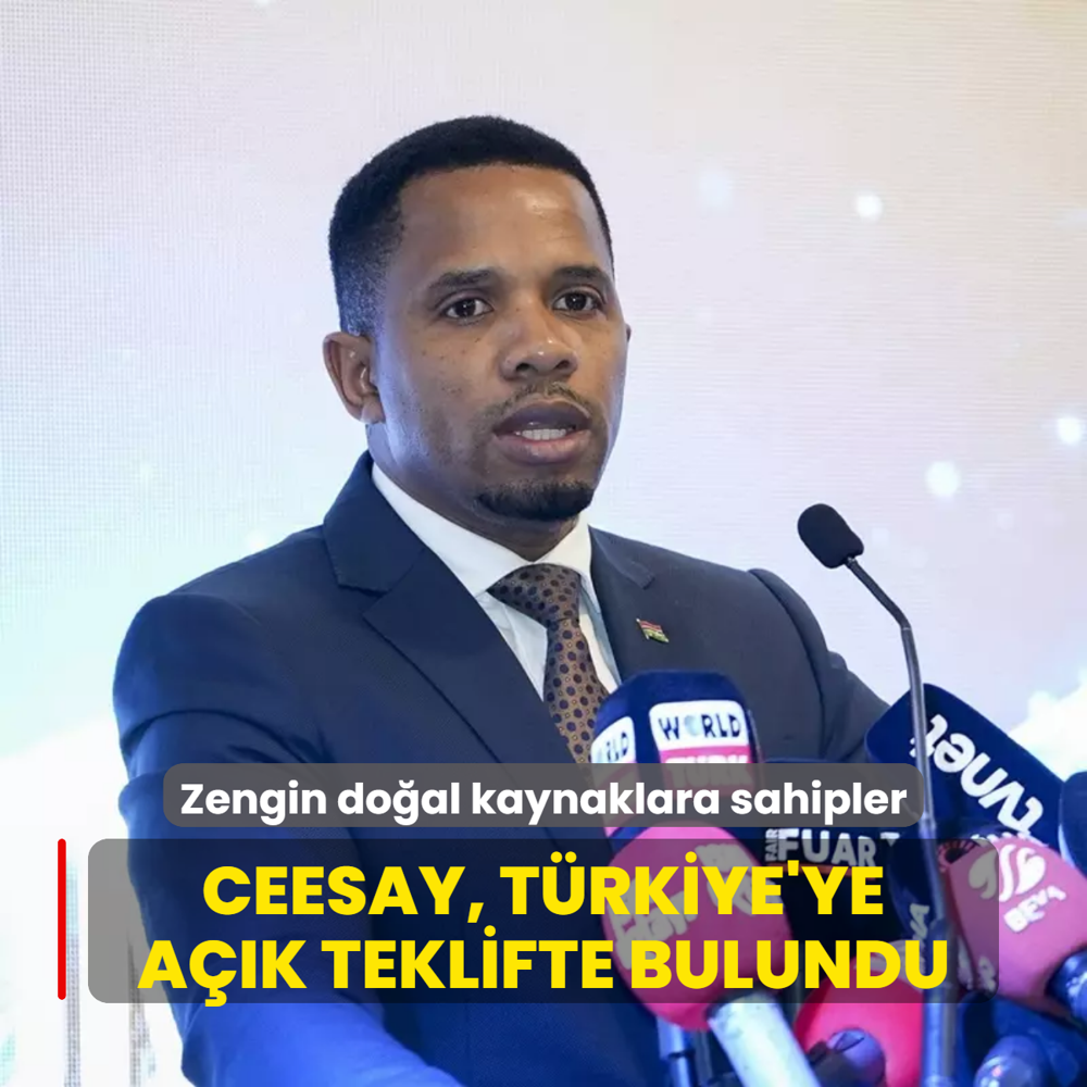 Zengin doal kaynaklara sahipler: Ceesay, Trkiye'ye ak teklifte bulundu