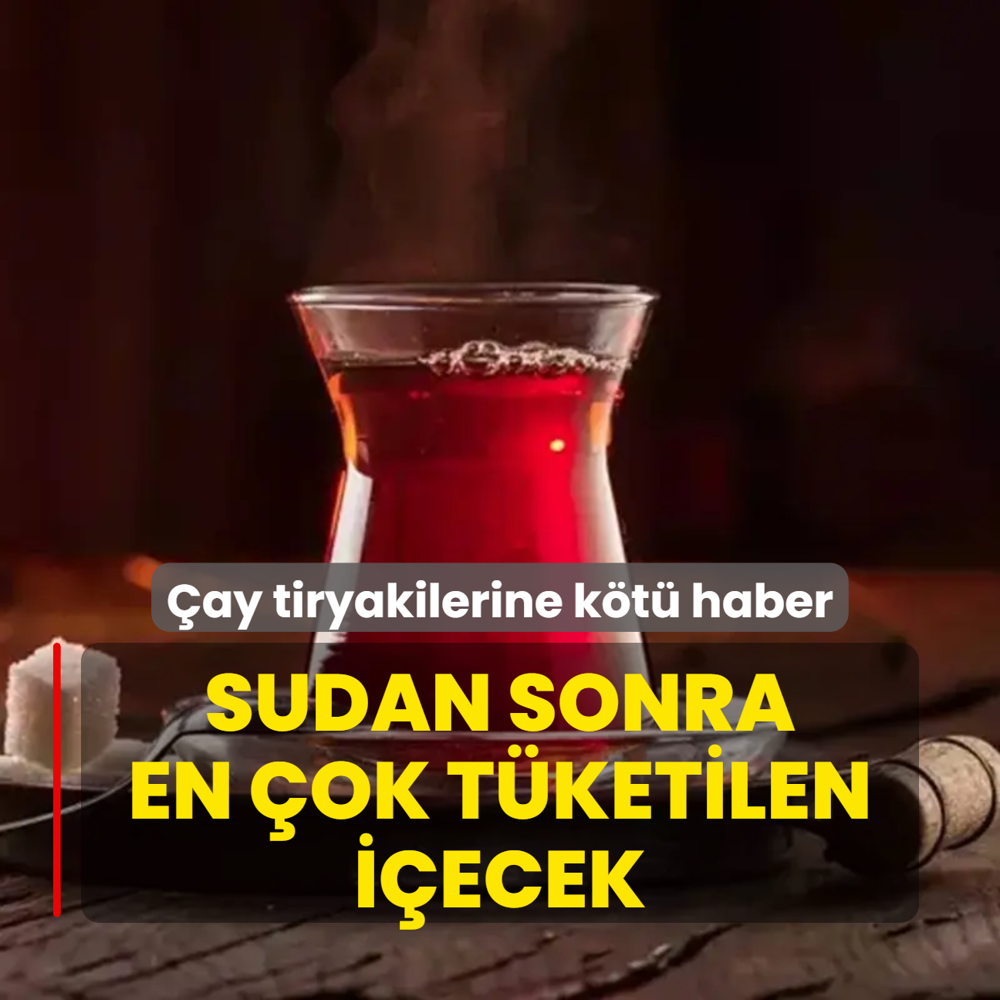 ay tiryakilerine kt haber! Sudan sonra en ok tketilen iecek