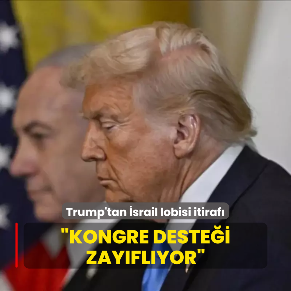 Trump'tan srail lobisi itiraf: Kongre destei zayflyor