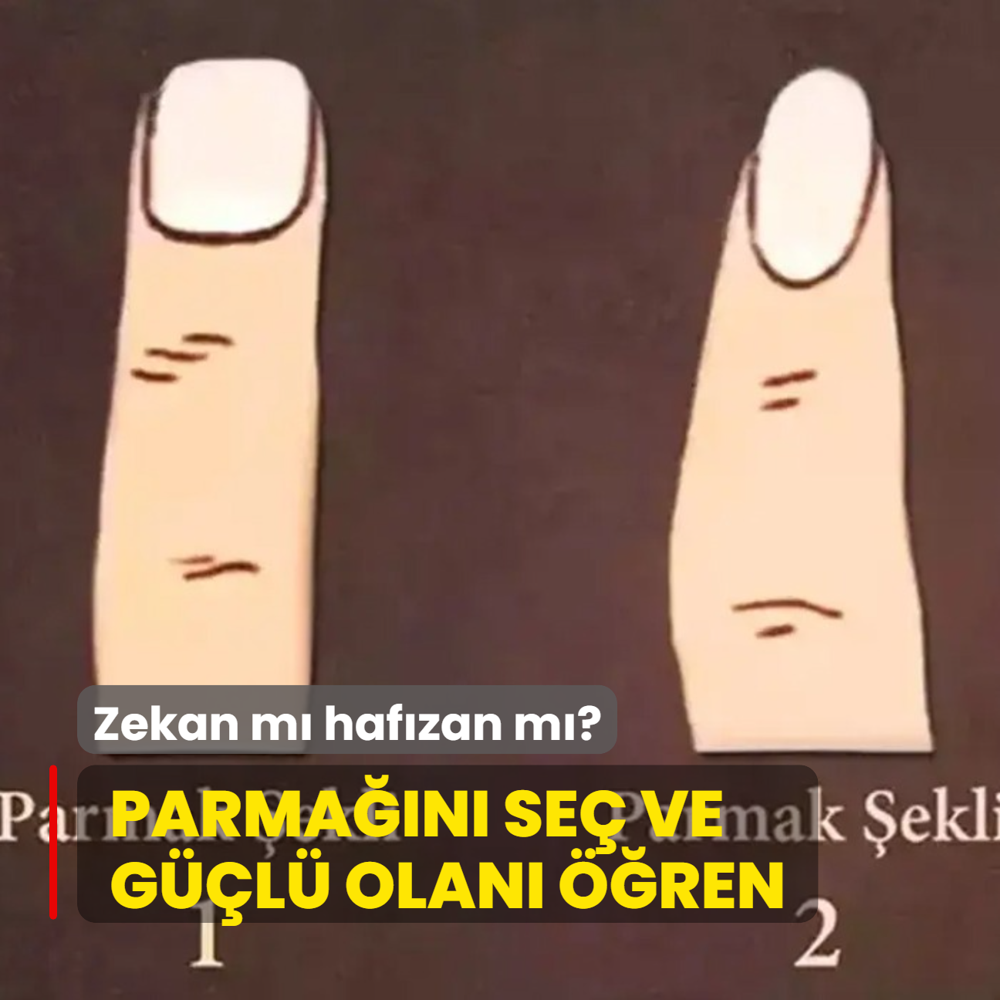Kiilik testi: Zekan m hafzan m? Parman se ve gl olan ren...