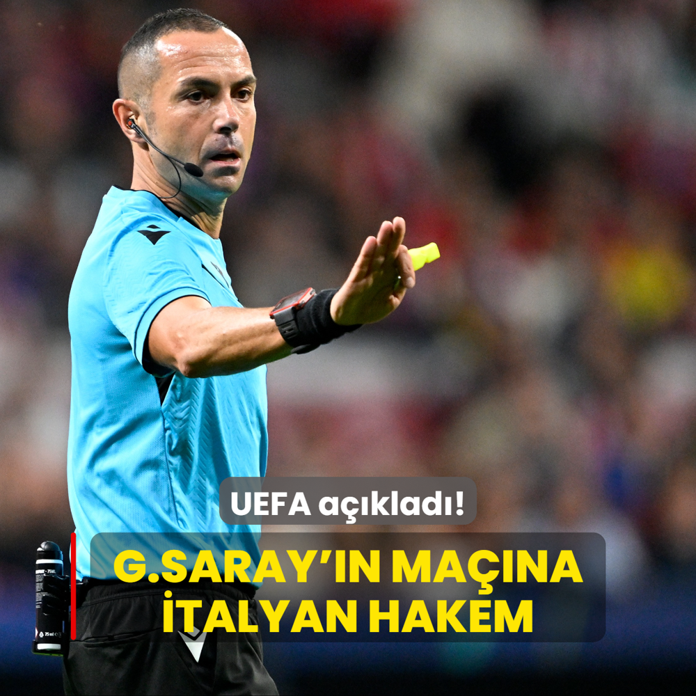 UEFA aklad! Galatasaray'n Frankfurt mana talyan hakem