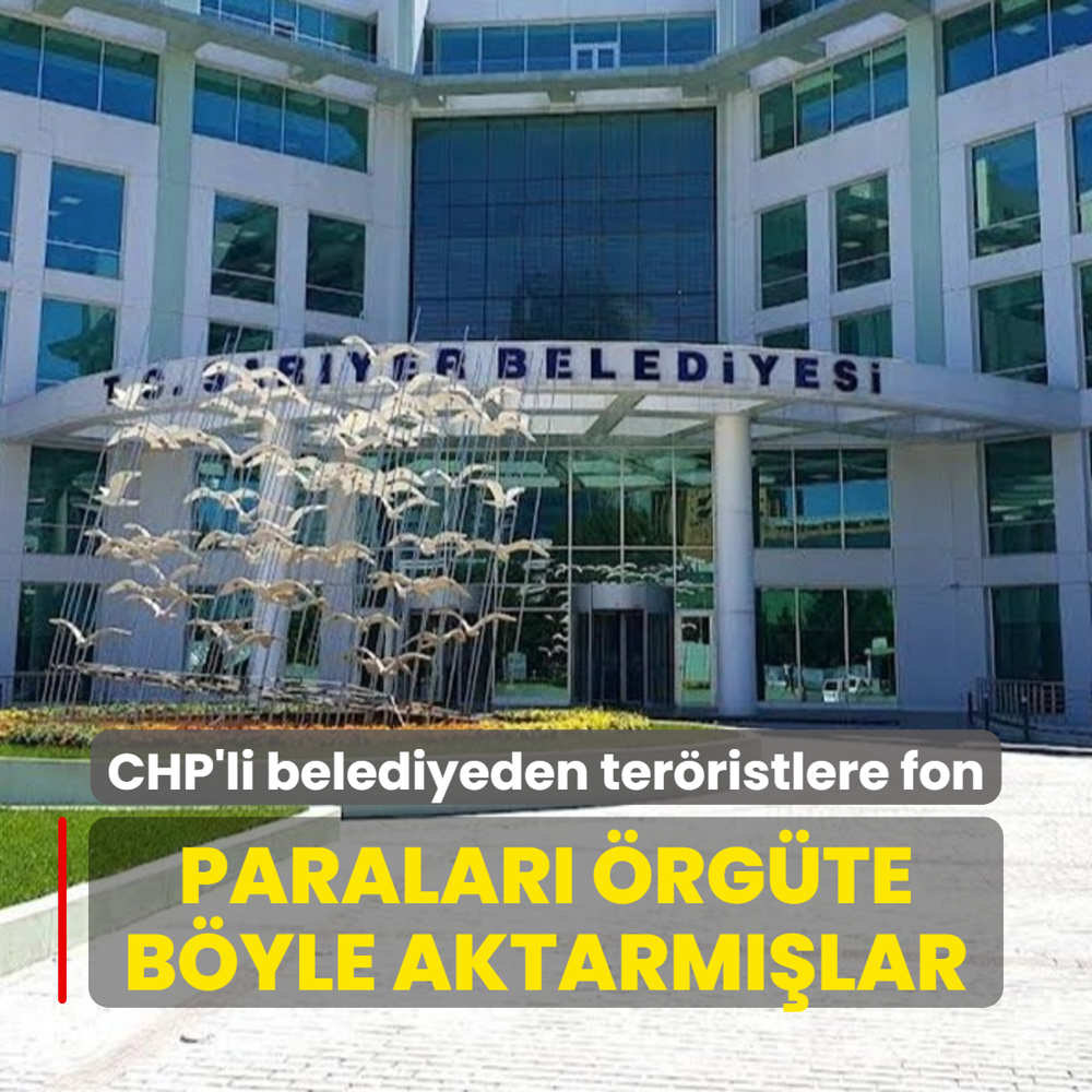 CHP'li belediyeden terristlere fon... Paralar rgte byle aktarmlar
