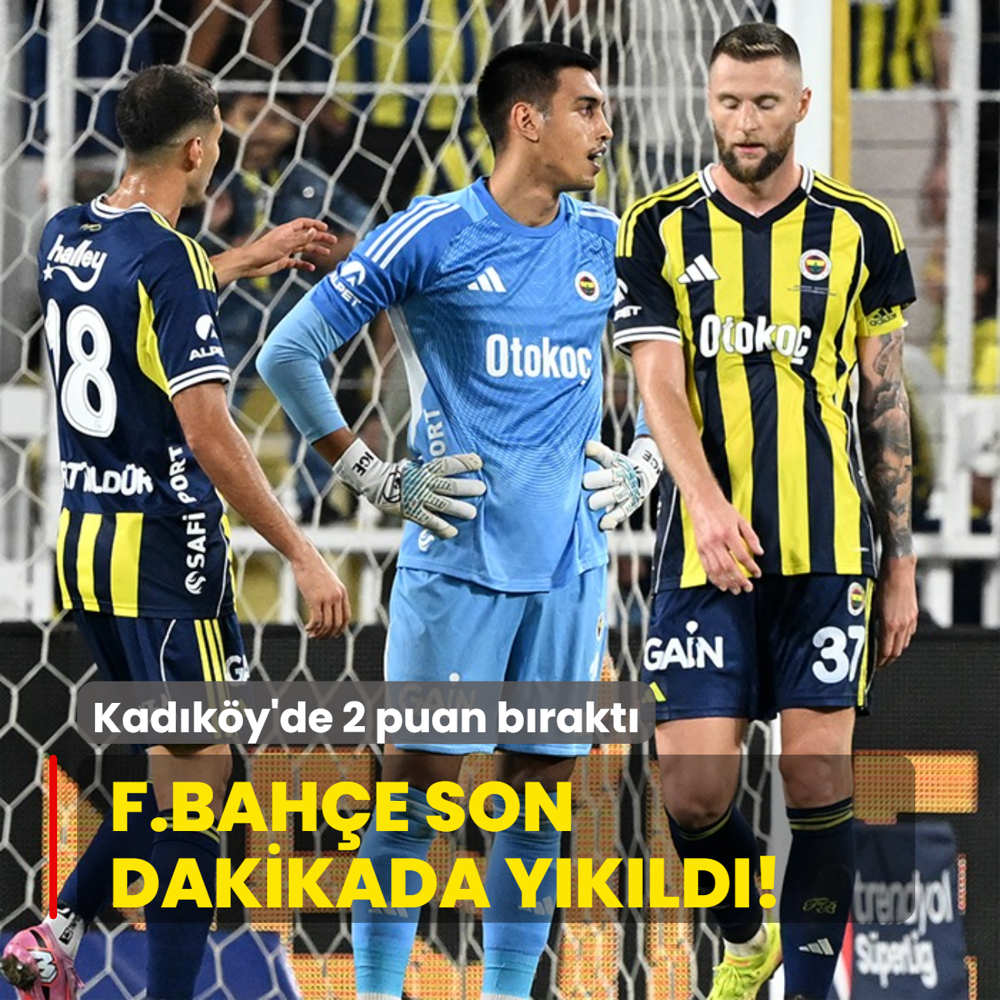 F.Bahe son dakikada ykld! Kadky'de 2 puan brakt
