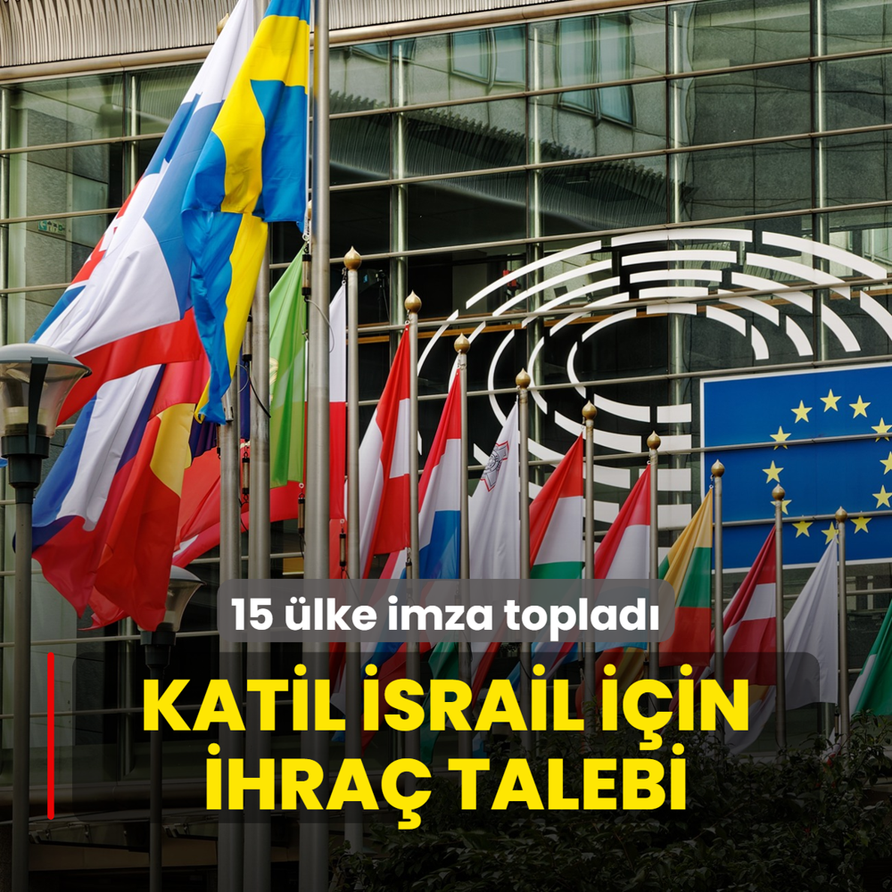 Katil srail iin ihra talebi! 15 lke imza toplad
