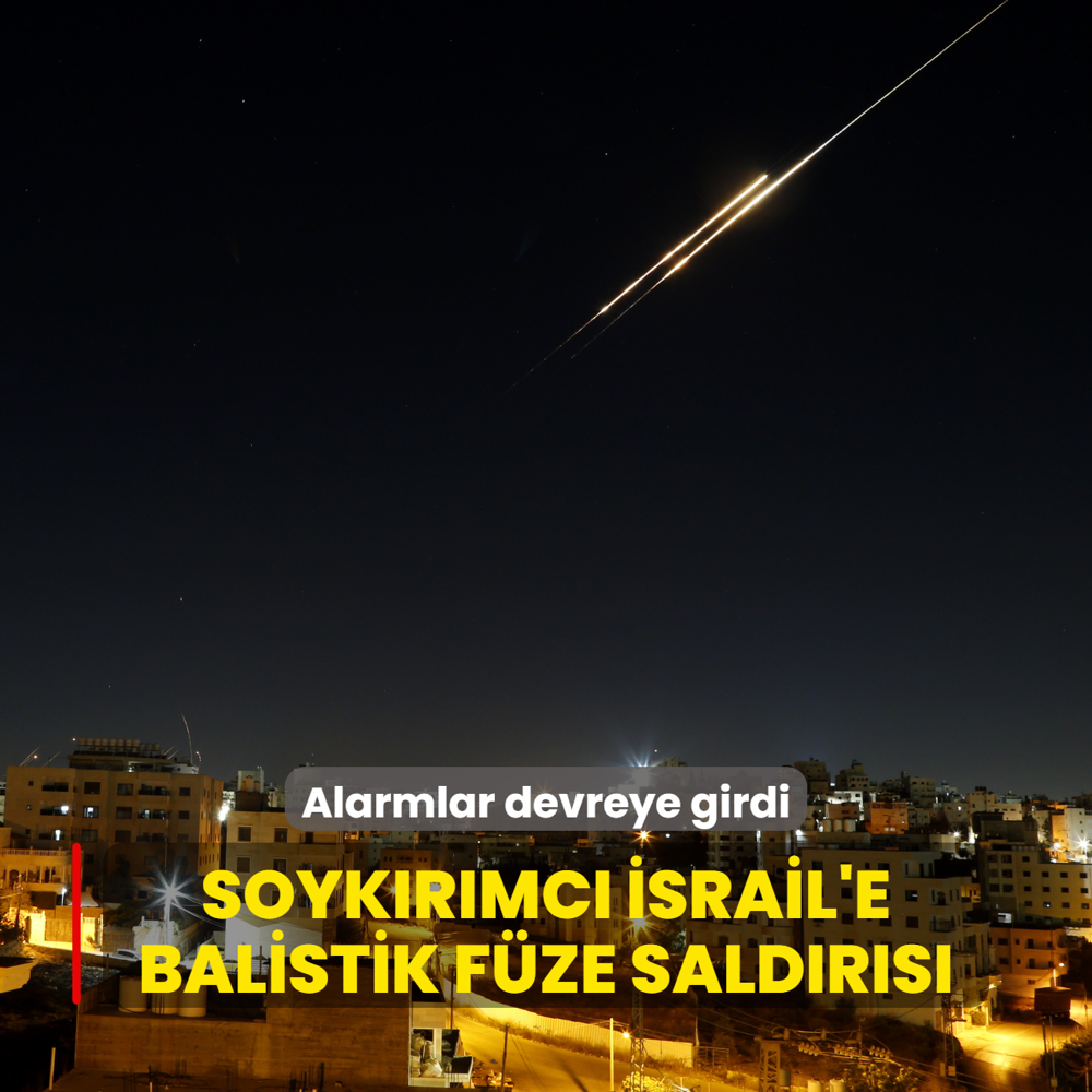Soykrmc srail'e balistik fze saldrs... Alarmlar devreye girdi