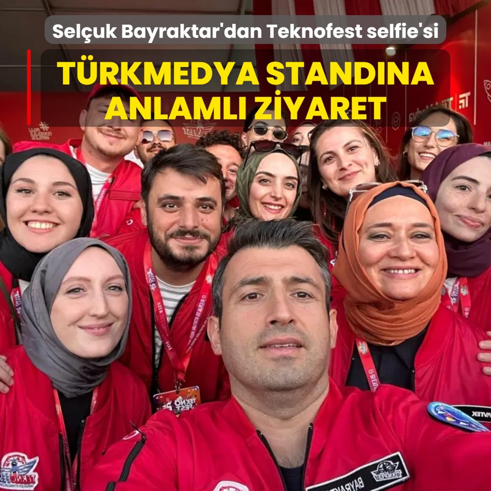 TEKNOFEST Ynetim Kurulu Bakan Bayraktar TrkMedya standn ziyaret etti