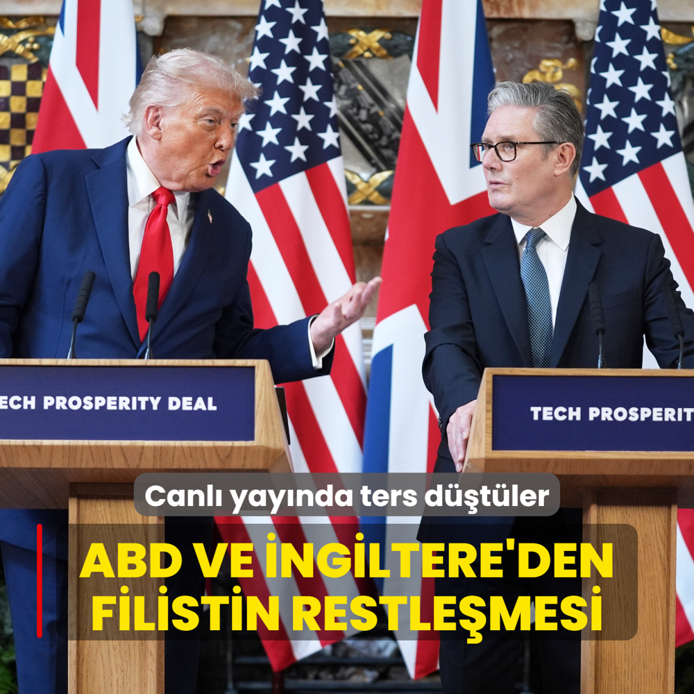 Trump ile Starmer canl yaynda ters dt... ABD ve ngiltere arasnda Filistin restlemesi