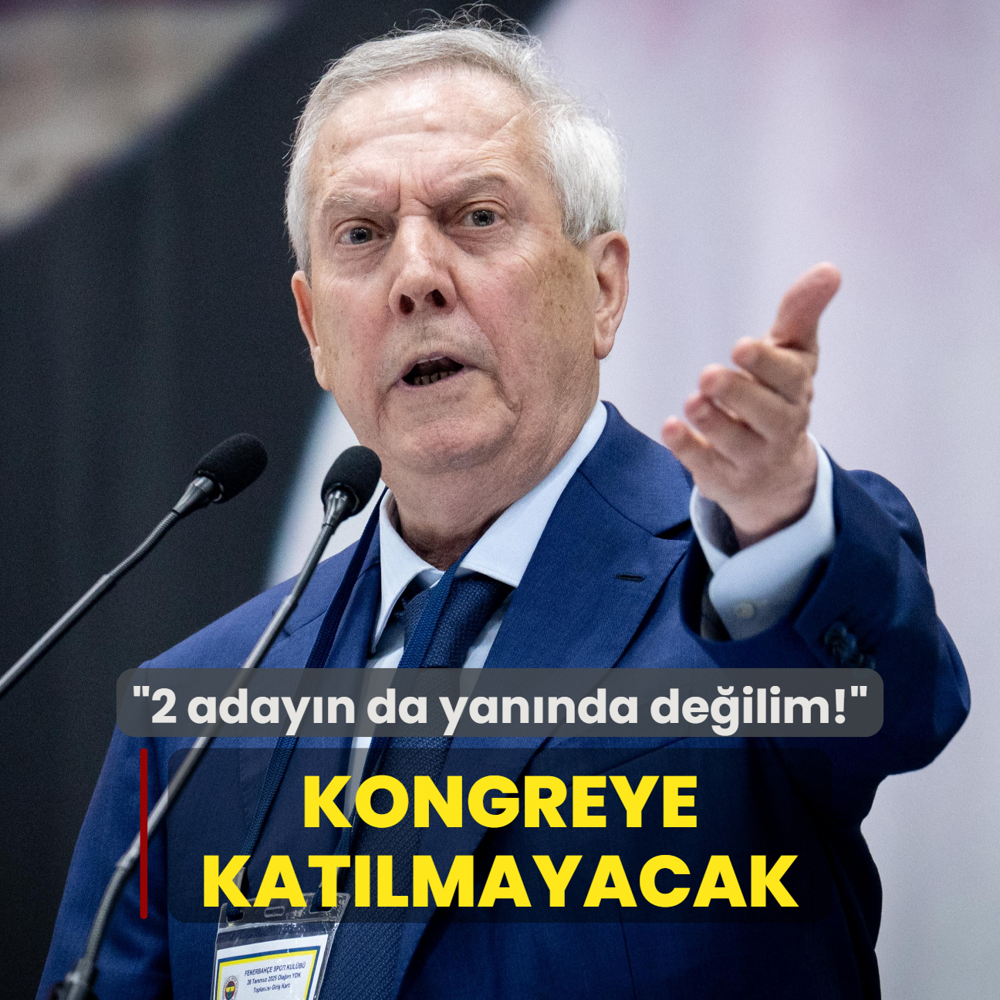 Aziz Yldrm kongreye katlmayacak! 2 adayn da yannda deilim