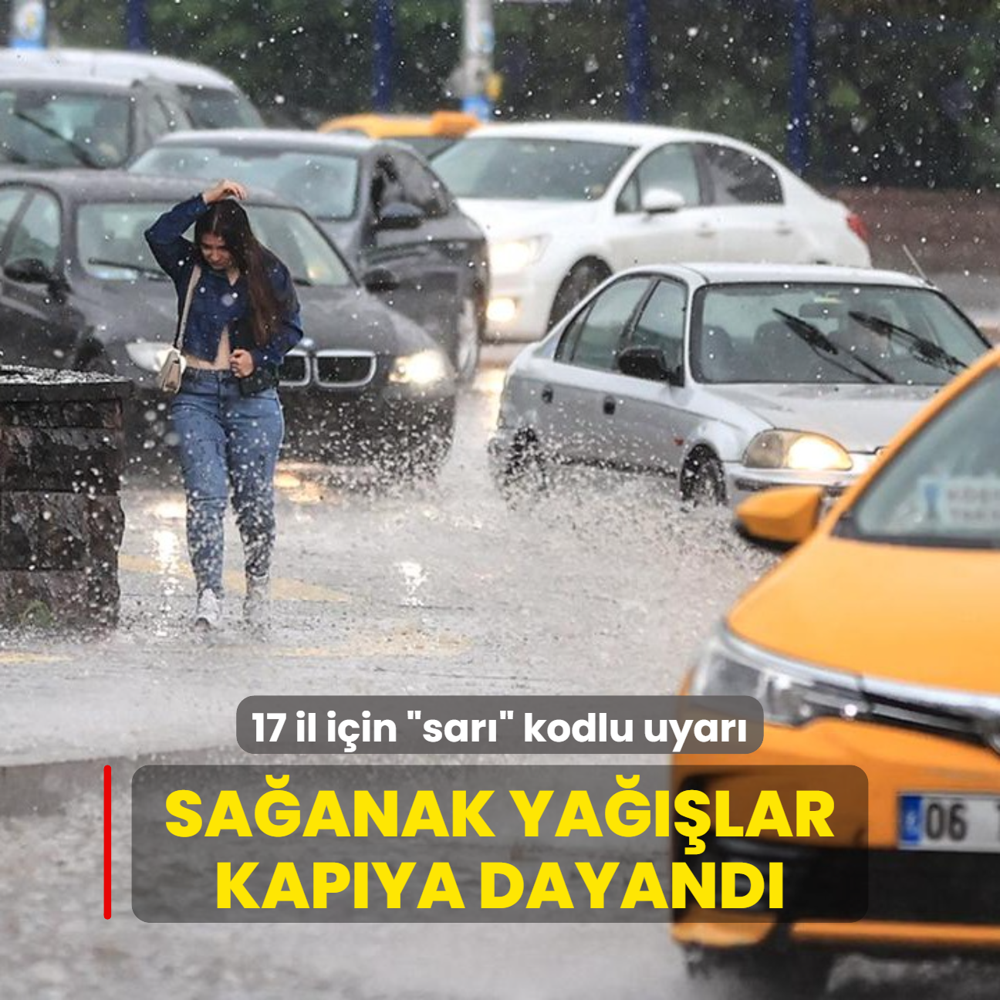 17 il iin sar kodlu uyar: Saanak yalar kapya dayand