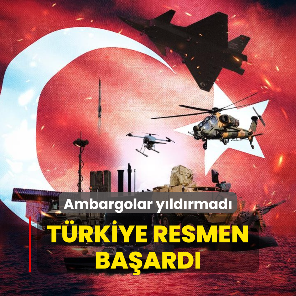 Ambargolar yldrmad: Trkiye resmen baard