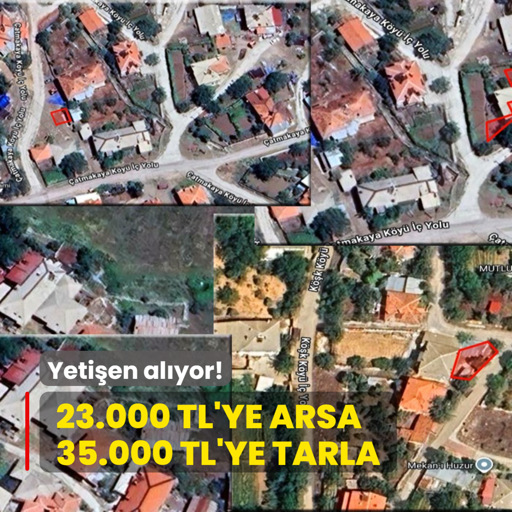 Yetien alyor! Milli Emlak'tan 23.000 TL'ye arsa, 35.000 TL'ye tarla...