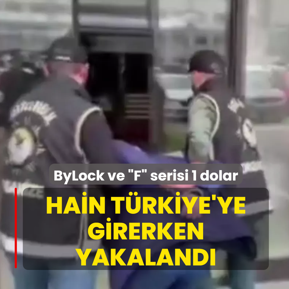 ByLock ve F serisi 1 dolar! Hain Trkiye'ye girerken yakaland