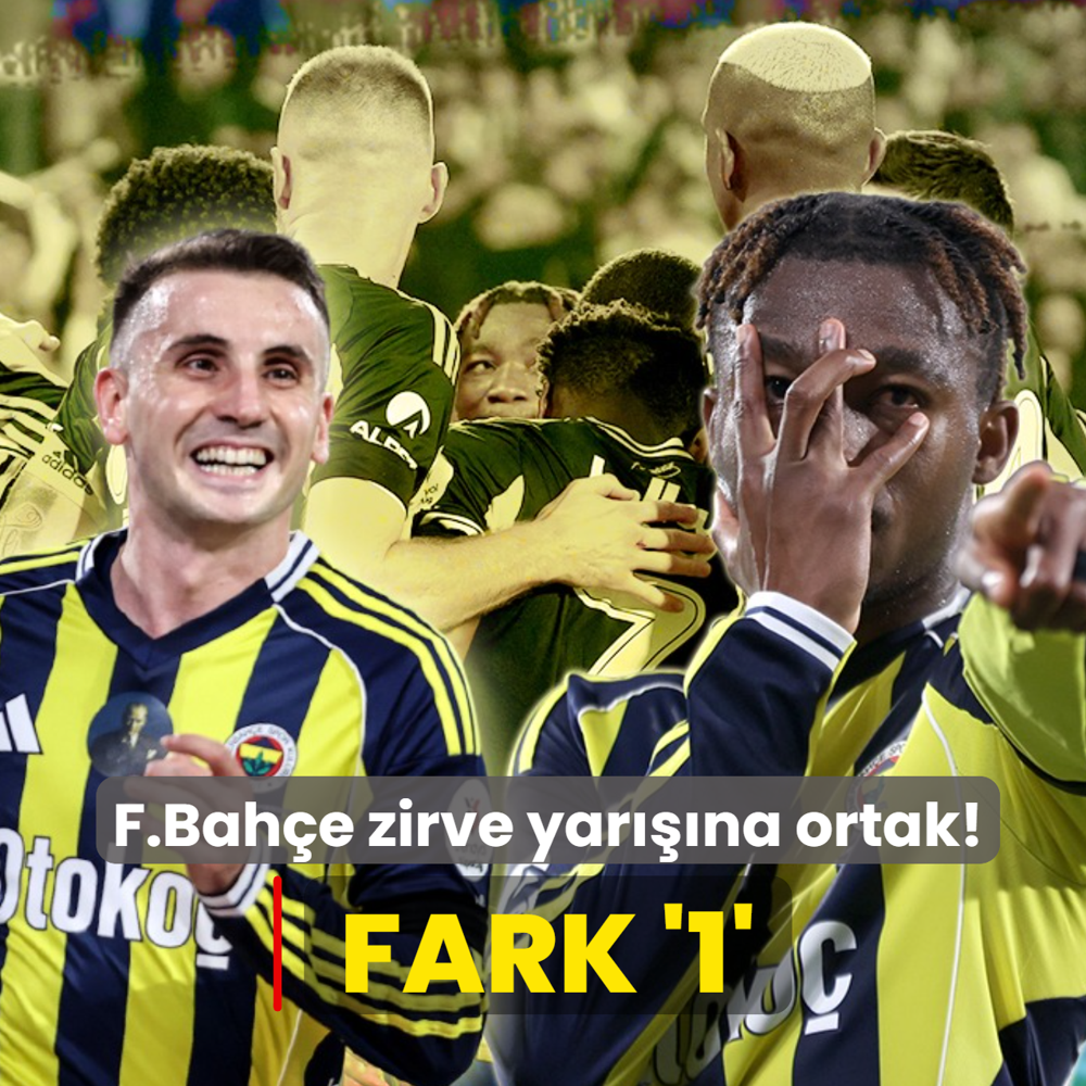 Fenerbahe zirve yarna ortak! Fark '1'