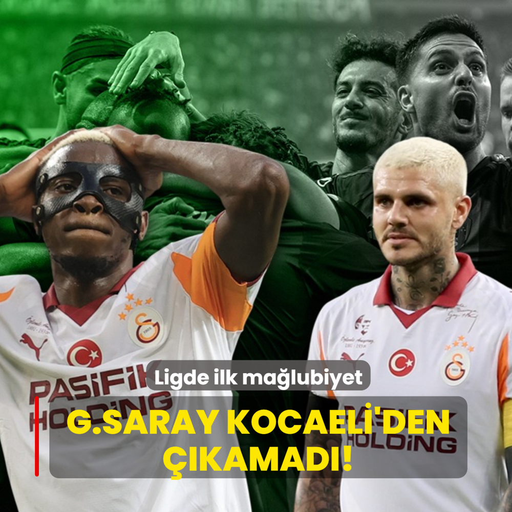 Galatasaray Kocaeli'den kamad! Ligde ilk malubiyet