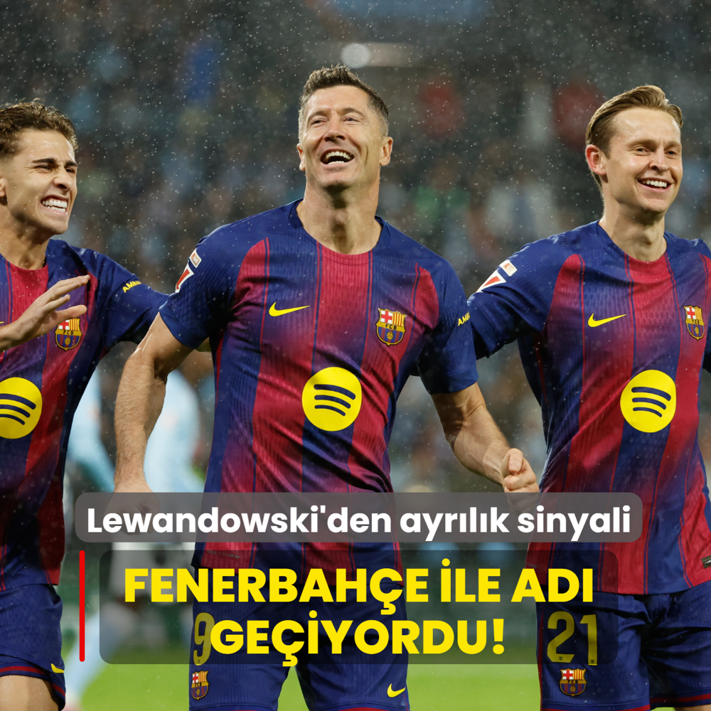 Fenerbahe ile ad geiyordu! Lewandowski'den ayrlk sinyali