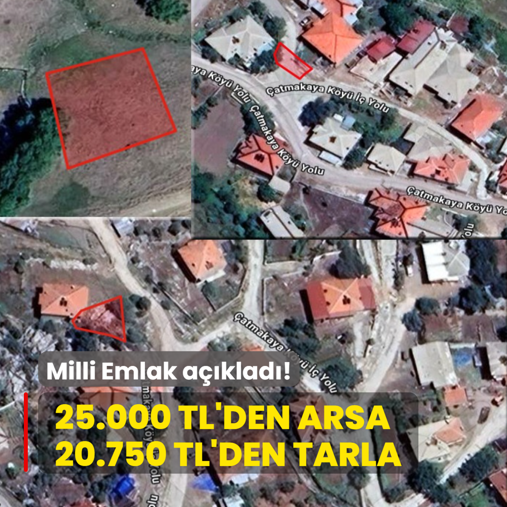Milli Emlak aklad: Kap kap gidiyor! 25.000 TL'den arsa, 20.750 TL'den tarla...